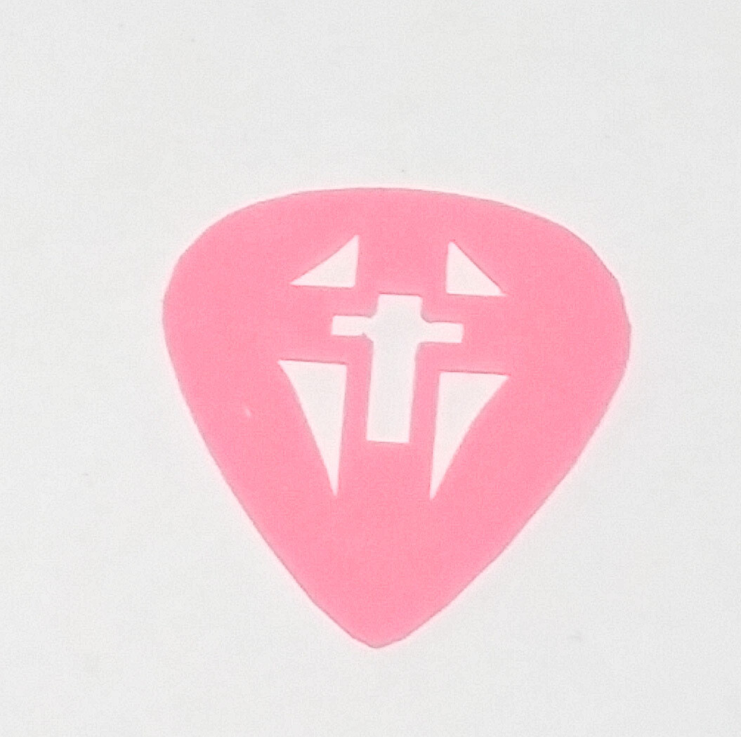 Breast Cancer Awareness Cross Guitar Pick 10 Pack