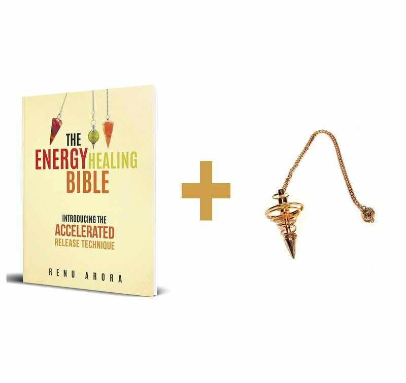 The Energy Healing Bible Book + Pendulum Bundle