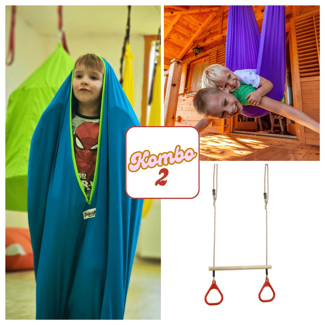 Kombo 2: MINI SENZORNI SET – Ljuljanko + Trapez + Šunjavko senzorno odelo