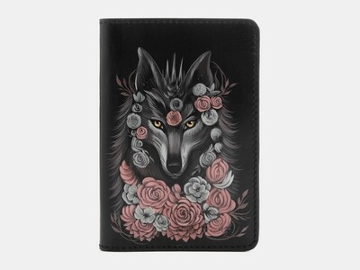 Обложка PR6 Black Волчица в цветах