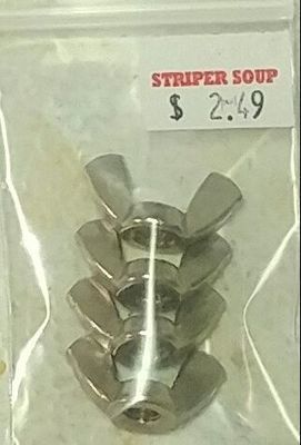 1/4 20 Stainless Wing Nuts 4pk