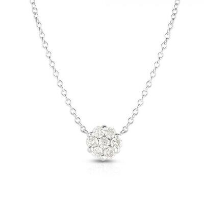14K Gold .25ct Diamond Cluster Necklace 14K Gold .25ct Diamond Cluster Necklace