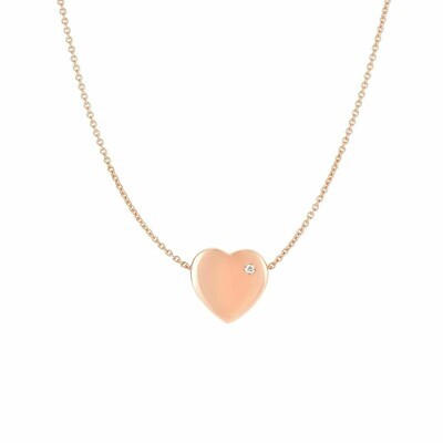 14K Gold .01ct Diamond Heart Necklace 14K Gold .01ct Diamond Heart Necklace