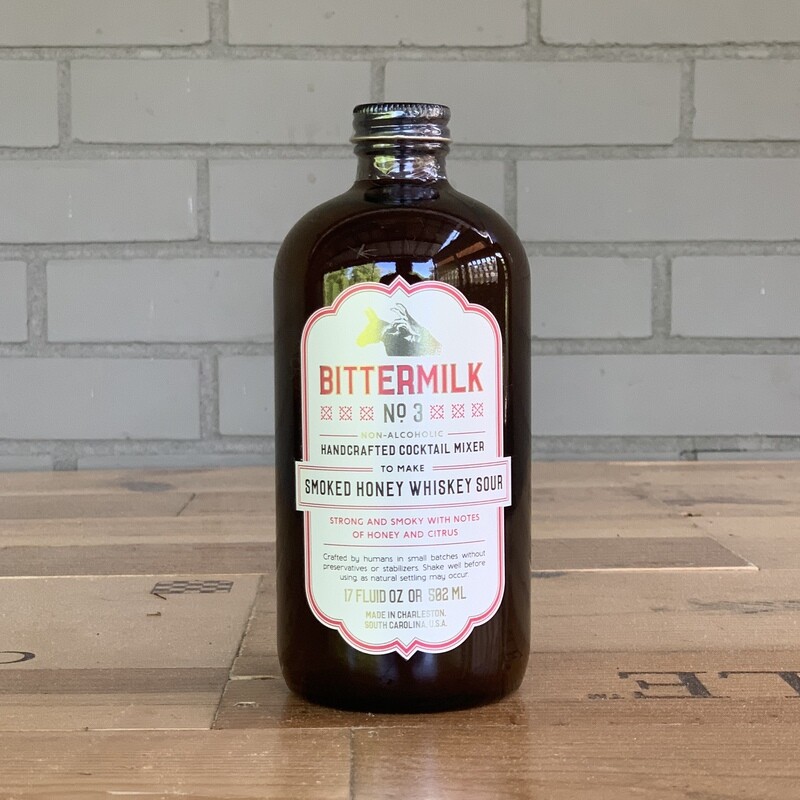 Bittermilk Cocktail Mixer No. 3 Smoked Honey Whiskey Sour (17 fl oz)
