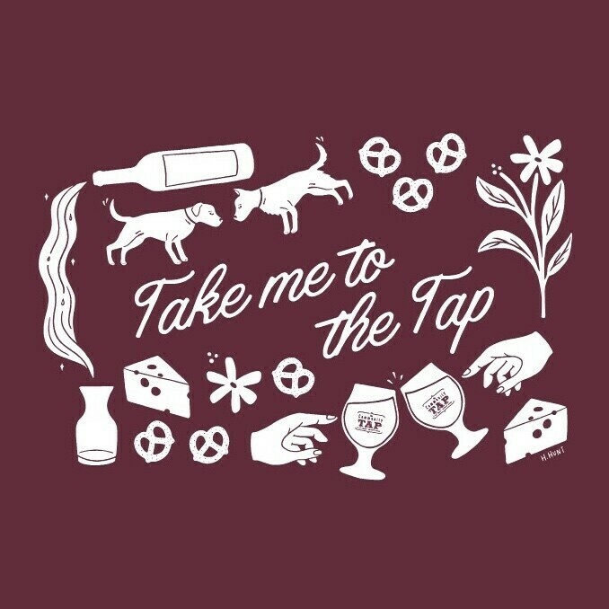Take Me To The Tap T-shirt (Maroon)