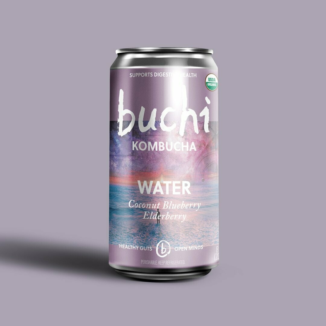Buchi Kombucha - Water [Coconut Blueberry Elderberry] (8oz Can)