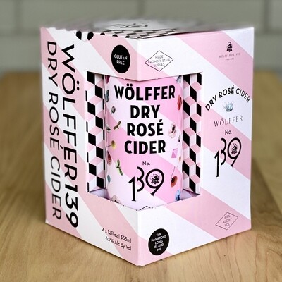 Wolffer No. 139 Dry Rosé Cider (4pk)