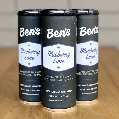 Ben's American Sake Blueberry Lime (4pk)