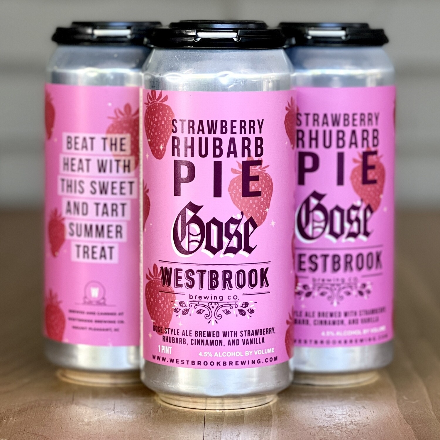 Westbrook Strawberry Rhubarb Pie Gose (4pk)