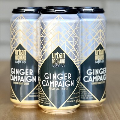 Urban Orchard Ginger Campaign Cider (4pk)