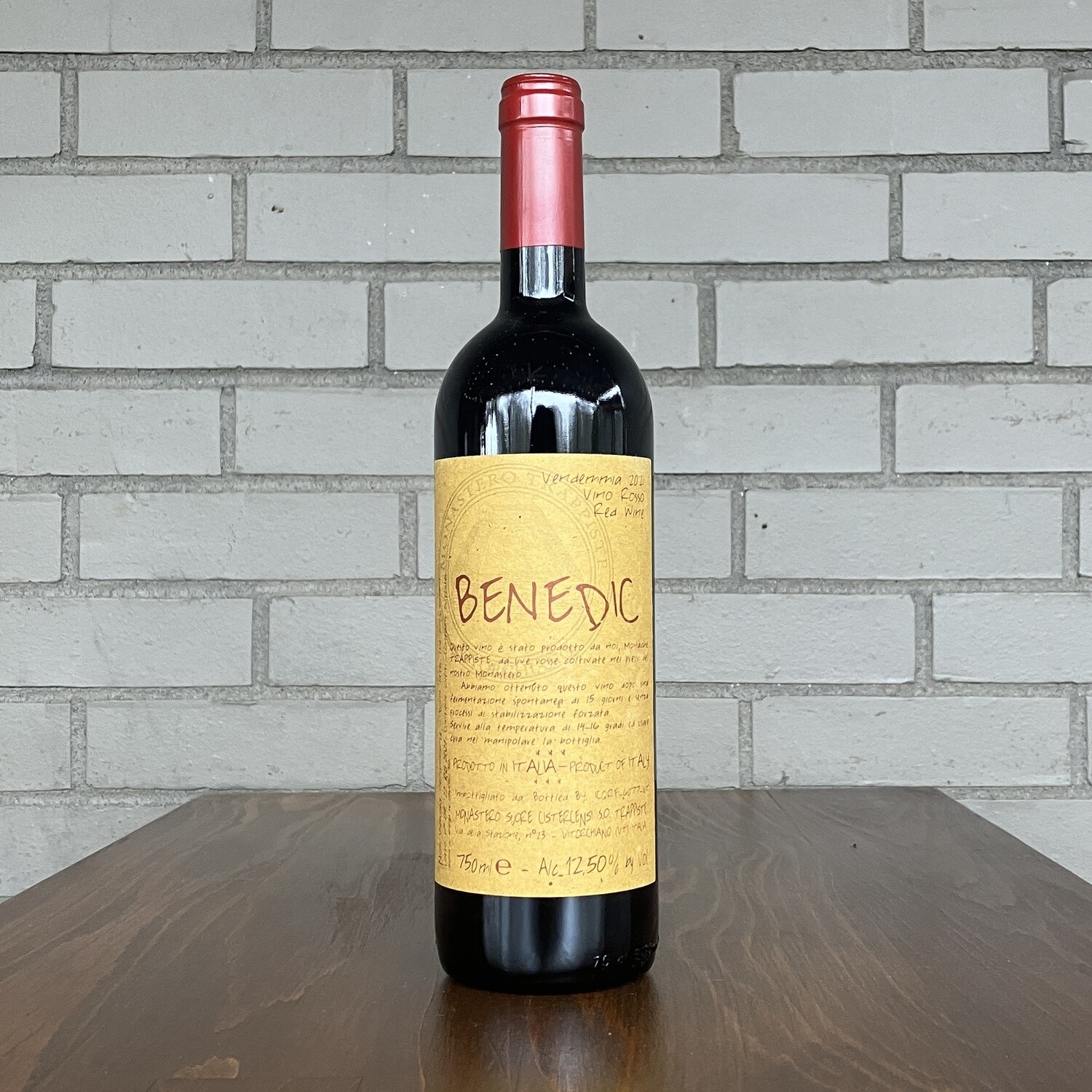 Monastero Trappiste Paola Bea Lazio Rosso &#39;Benedic&#39; (750ml)