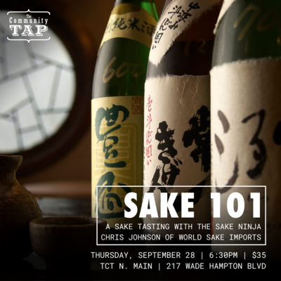 SAKE TASTING: Sake 101 with Chris Johnson of World Sake Imports (9/28/23)