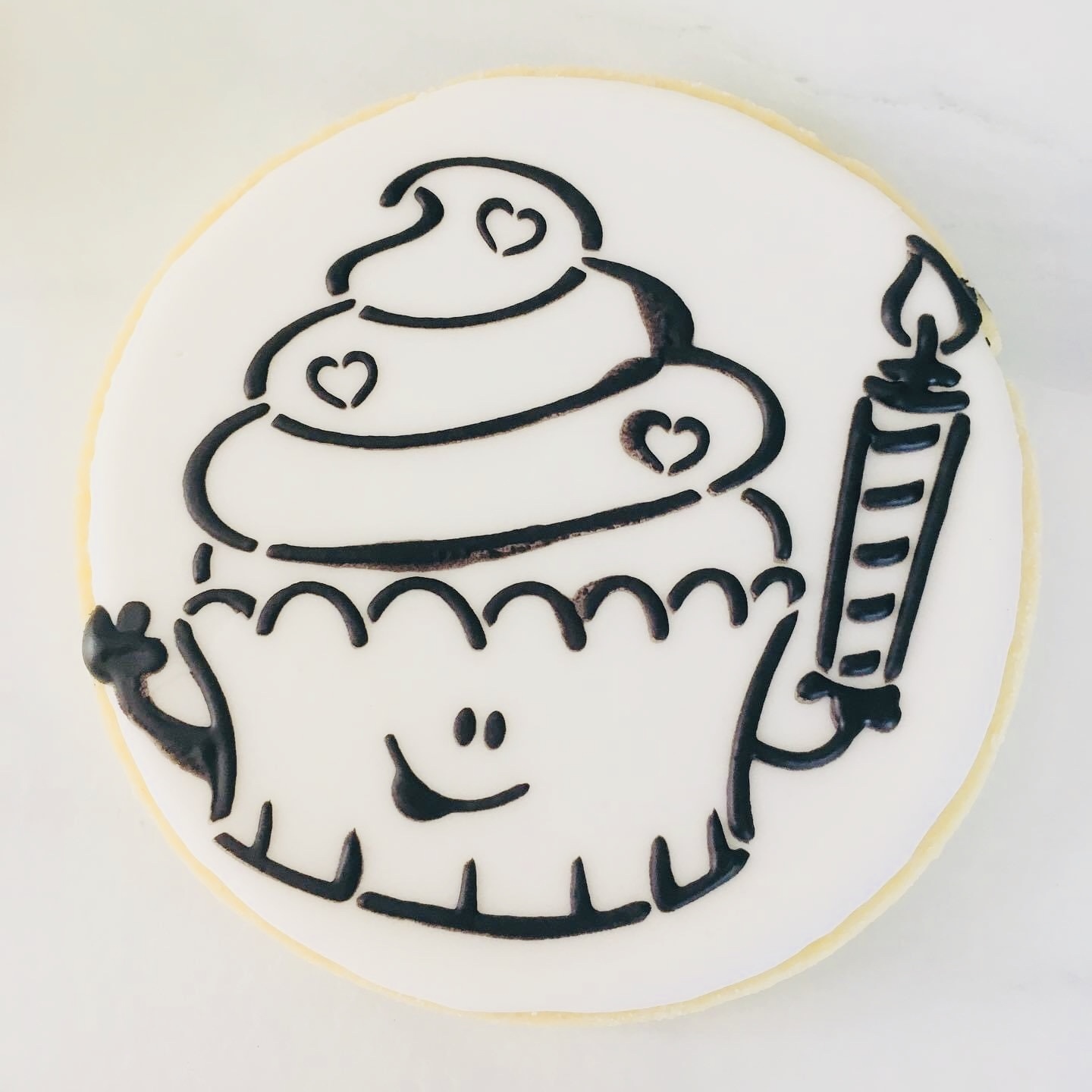Pack Anniversaire De 4 Biscuits A Colorier