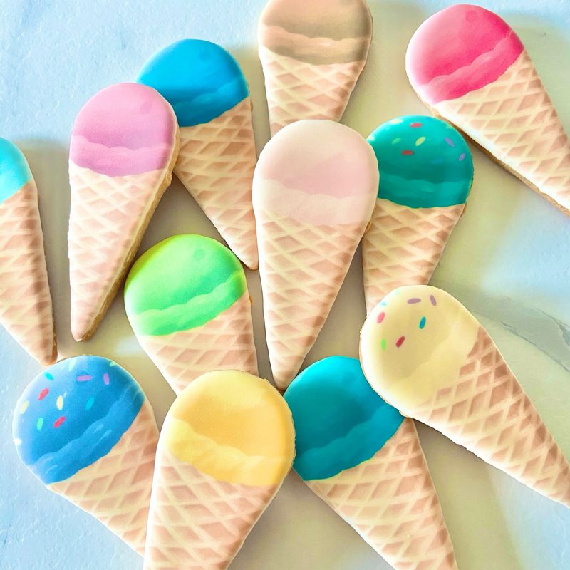 Les cornets glacés