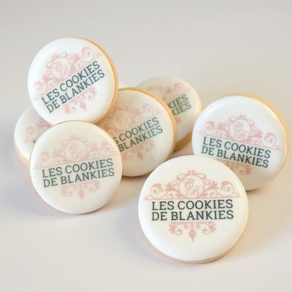 Biscuit signature  "Votre logo à croquer"