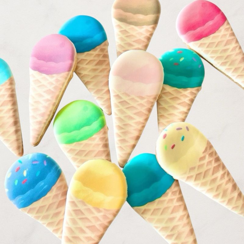 Les cornets glacés