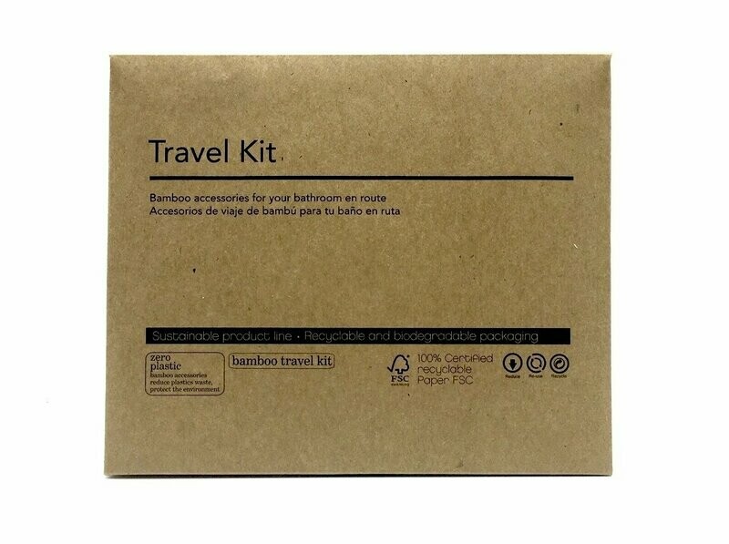 CAJA DE 100 UNIDADES BOLSA KRAFT TRAVEL KIT