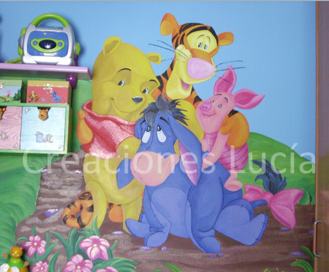 MURAL winnie the pooh