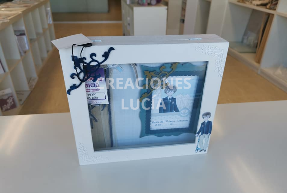 Álbum con caja de cristal
