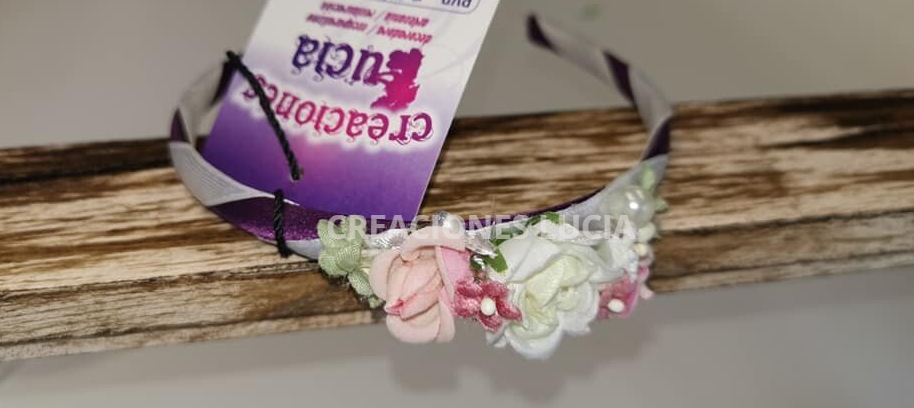 Diadema flores secas