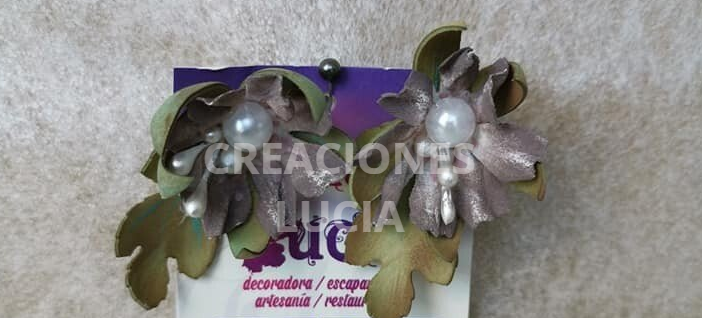 Pendientes de Foamiran