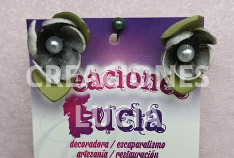 Pendientes de Foamiran