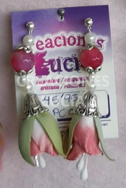 Pendientes foamiran