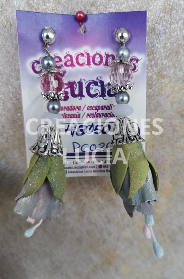Pendientes Foamiran