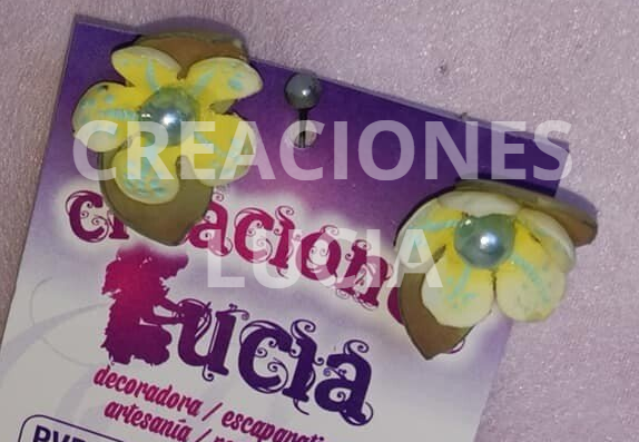 Pendientes Foamiran
