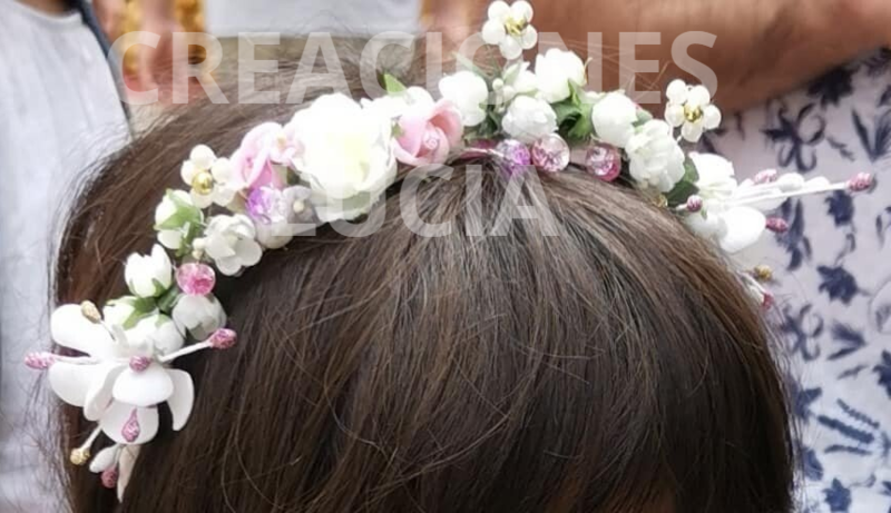 Tocado diadema para niña
