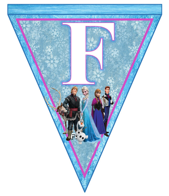 BANDERÍN FELIZ CUMPLEAÑOS FROZEN