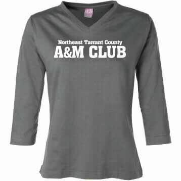 Ladies’ V Neck ¾ Sleeve T-shirt