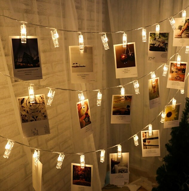 LED Photo Clip String Lights 10 Photos