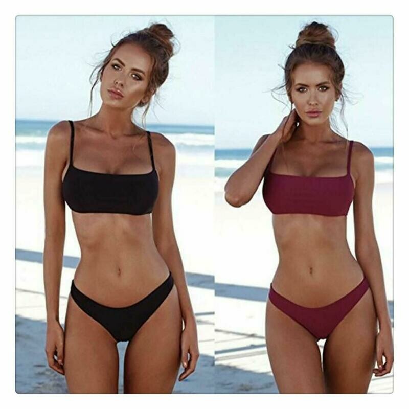 Summer Women Solid Bikini