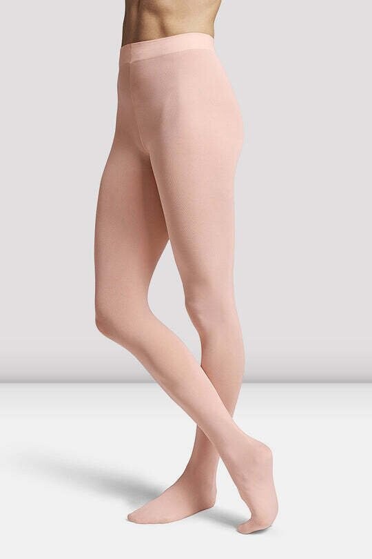 Bloch Damen Strumpfhose mit Fuß T0981L, Farbe: Pink/Lachsfarbe, Größe: P/S