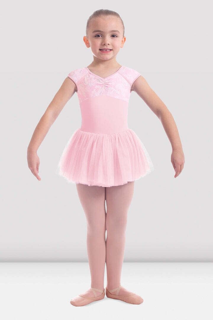 Mirella Jardin kurzarm-Tütü-Kleid für Mädchen, Größe: 4/6, Farbe: Pink