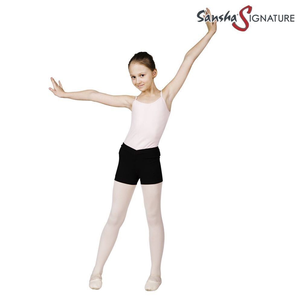 Sansha Shorts für Mädchen JOANIE Y0655C, Größe: G/140, Farbe: Schwarz