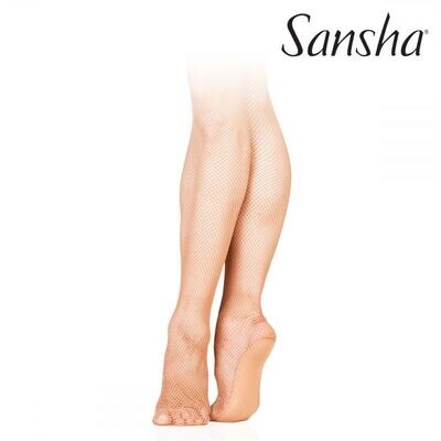Sansha Netzstrumpfhosen mit Fußsohlen