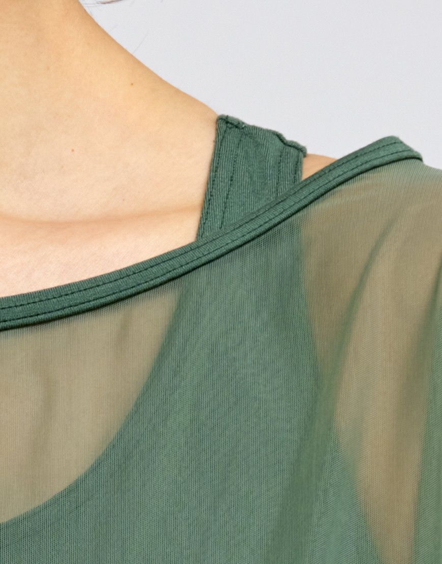 DJANGO -Tüll-T-Shirt mit U-Boot Ausschnitt  aus Viskose von Temps Danse