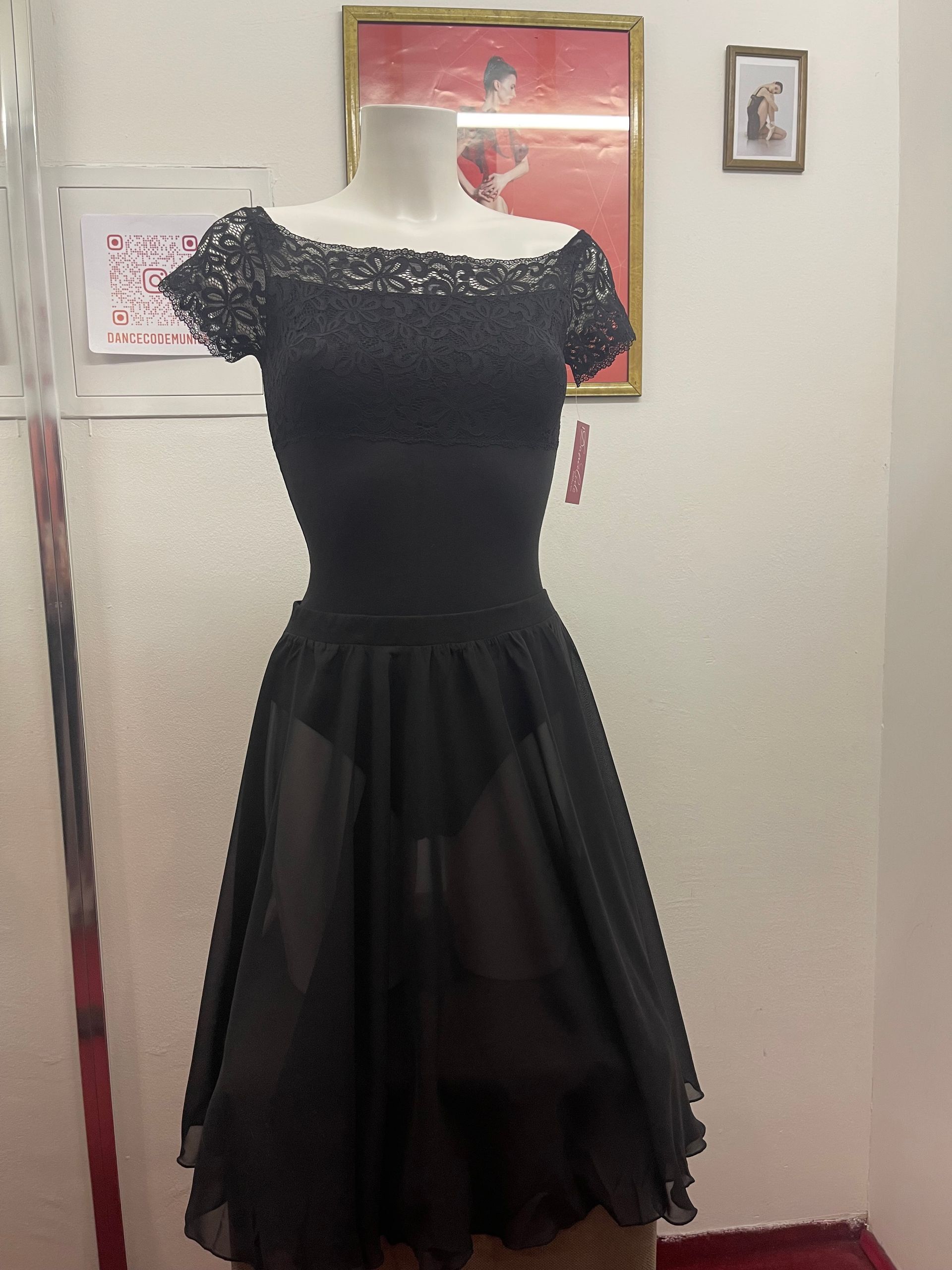 Tanzrock Jenni mit Gummi   von  Dancecode aus Chiffon