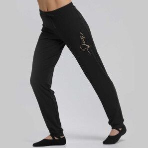 AFFETTO RUBAN- Damen Tanz- und Fitness -Yogahose von Temps Danse, Größe: XS, Farbe: Noir/Schwarz