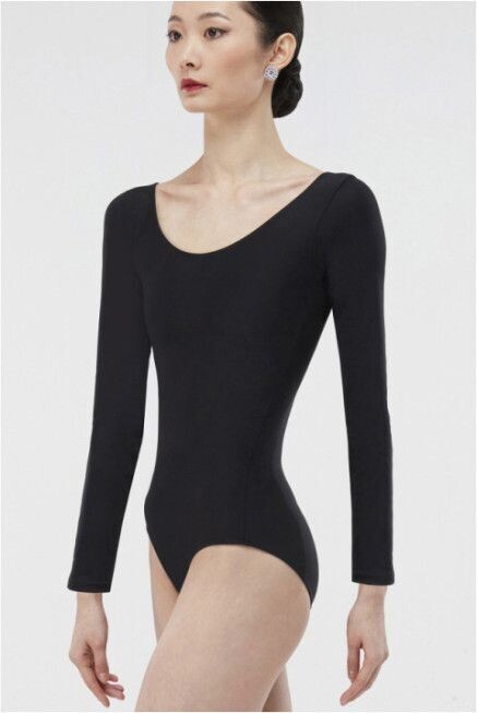 Wear moi Trikot Sarabande mit  langen Ärmeln, Größe: S, Farbe: Black