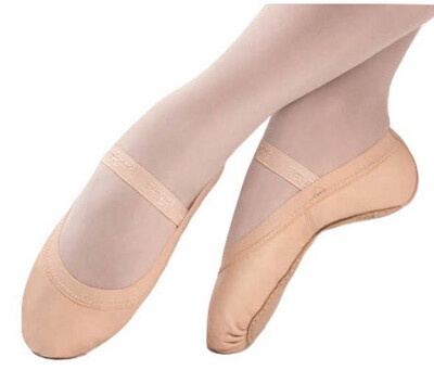 GRISHKO 03016 Little Star Kinder Leder BALLETT Schläppchen mit GANZE SOHLE Ballet shoes