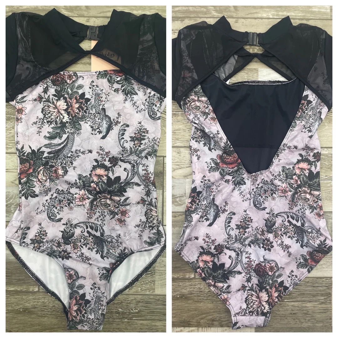 Grishko DA4053LP Sabrina Trikot mit kurzen Ärmeln, Farbe: Baroque/Black, Größe: 36