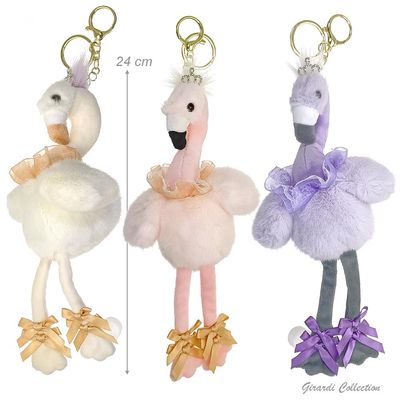 Schlüsselanhänger mit Tanzflamingo Ballett Schlüsselanhänger mit Tanzflamingo Ballett