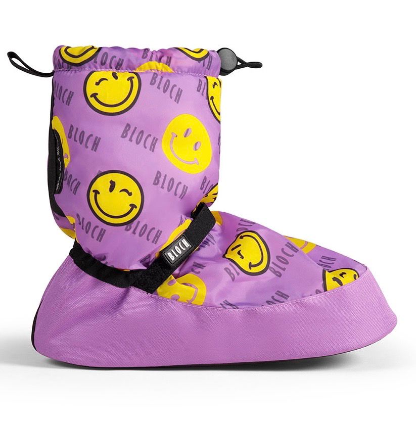 Bloch IM009KBP Aufwärmschuhe Aufwärmstiefel Warm up booties Kinder, Größe: L/35, Farbe: Smily