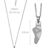 Metallkette Halskette aus Stahl Metallkette Halskette aus Stahl