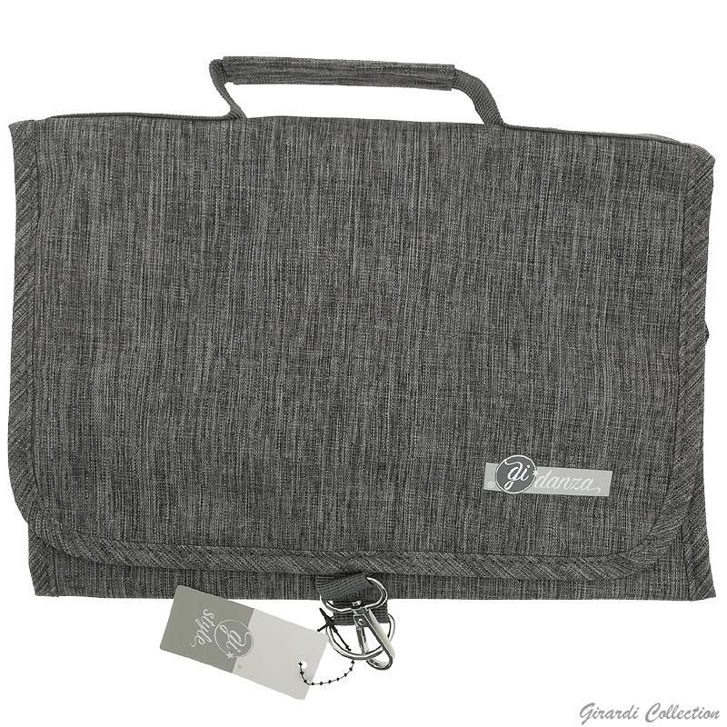 FALTBARER HÄNGENDER BEAUTY-ORGANIZER. Kosmetik Tasche Von Girardi F400282, Farbe: Grau