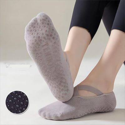 Socken rutschfeste für Damen Typ 1 für Yoga Pilates Ballett Fitness Barfuß-Training Dance Trampolin