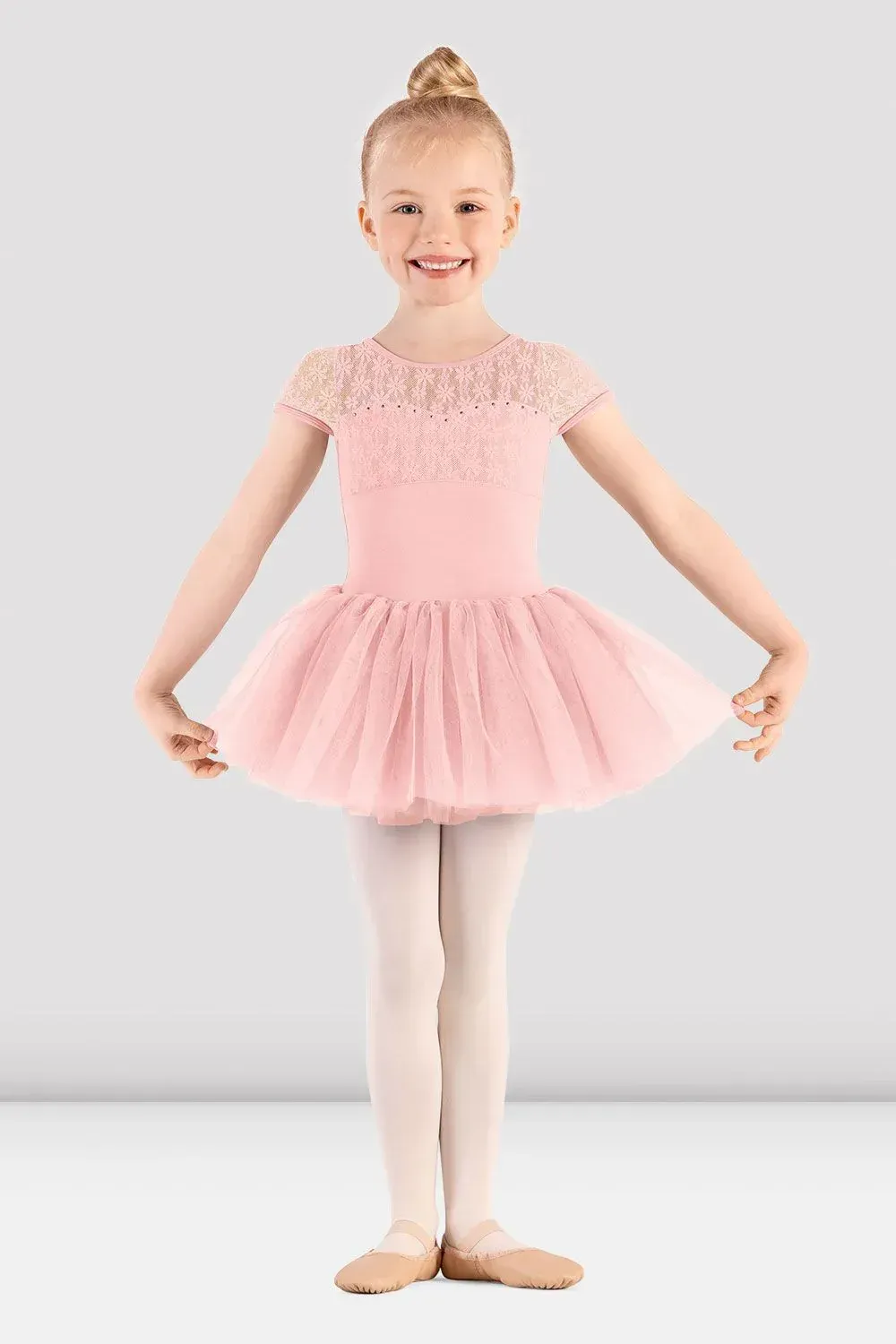 Mädchen Mirella M1564C Tutu-Kleid mit Flügelärmeln, Größe: 4/6, Farbe: Candy Pink